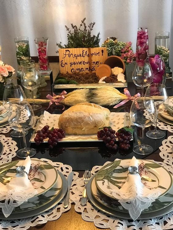 Inspira Es De Mesa Posta Da P Scoa Crist Dentro Do Casamento