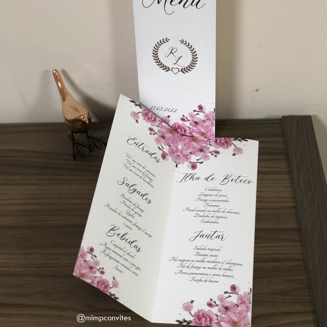 Menu De Casamento Dentro Do Casamento